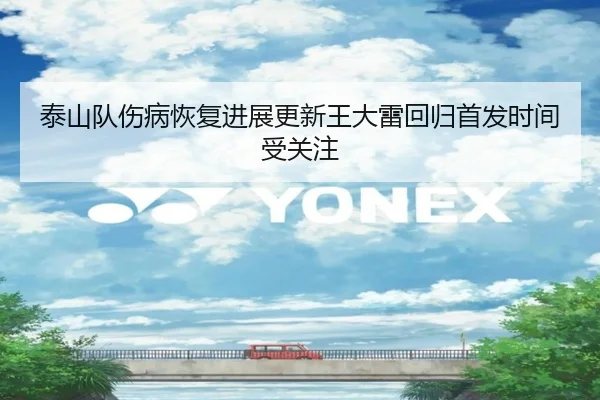 泰山队伤病恢复进展更新王大雷回归首发时间受关注